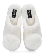 Load image into Gallery viewer, The Gloria Plush Slippers in Ivory