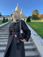 Load image into Gallery viewer, Hand-painted Snail Gemstone Crossbody Phone Chain in Tortoise