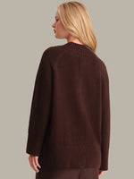 Load image into Gallery viewer, Miller Oversized Cozy Cardigan in Coffee Bean