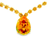 Load image into Gallery viewer, Milli Necklace Light Topaz/Citrus Lime Brandy
