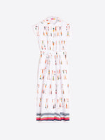 Load image into Gallery viewer, Jaretas Pleated Shirt Dress in Oars