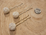 Load image into Gallery viewer, Large Vintage Pearl Knot Bobby Pin in Gold
