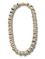 Load image into Gallery viewer, Majestic Semi-Precious Necklace in Chrome