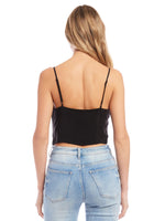 Load image into Gallery viewer, Drawstring Top in Black