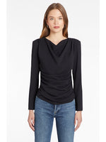 Load image into Gallery viewer, Long Sleeve Fersia Top in Black
