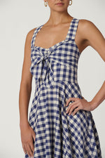 Load image into Gallery viewer, Nellie Dress in Navy/Optic White