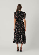 Load image into Gallery viewer, Brittany Dress in Jet/Mauve Multi