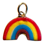 Load image into Gallery viewer, Rainbow Charm on Gold Paperclip Chain