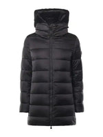 Load image into Gallery viewer, Matilda Hooded Puffer Coat in Black