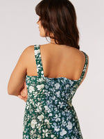 Load image into Gallery viewer, Watercolor Rose Smock Cami Dress
