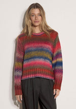Load image into Gallery viewer, Marled Ombre Knit Sweater in Navy Multi