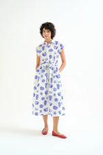 Load image into Gallery viewer, Lobster Dinner Midi Dress in White Multi
