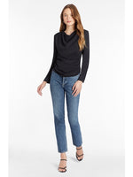 Load image into Gallery viewer, Long Sleeve Fersia Top in Black

