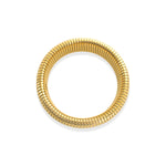 Load image into Gallery viewer, 20mm Cobra Ribbed Bracelet in Gold

