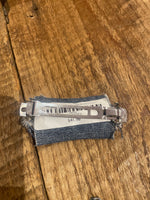 Load image into Gallery viewer, Vintage Emerald Cut Resin Barrette with Clear Swarovski Crystals