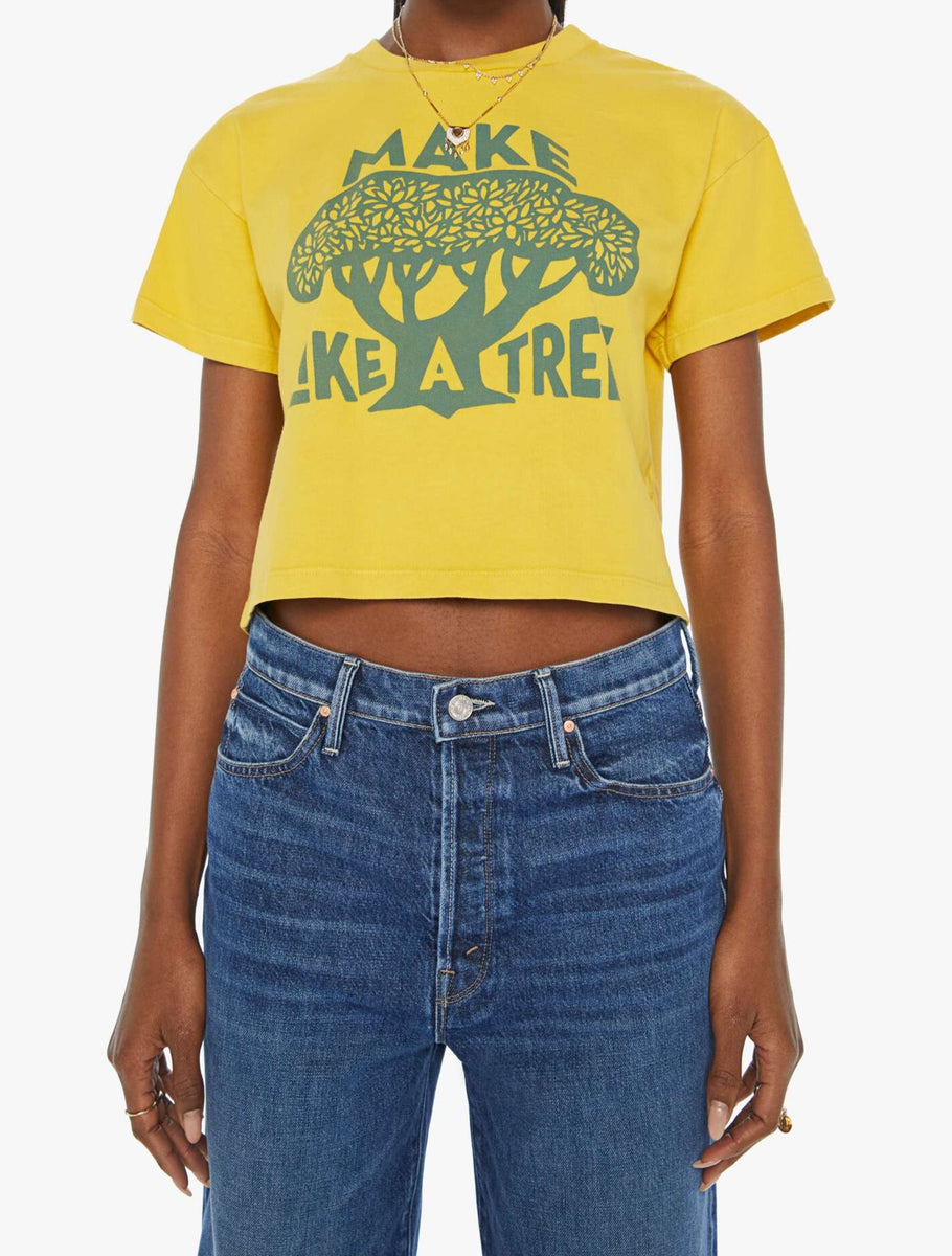 Grab Bag Crop Tee in Make Like a Tree – Mint Julep