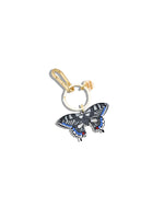 Load image into Gallery viewer, Hand-painted Swallowtail Bag Charm + Keychain