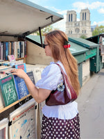 Load image into Gallery viewer, Handmade Origami Dianthus Flower Bag Charm + Keychain