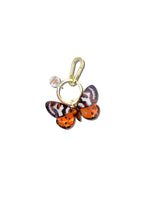Load image into Gallery viewer, Hand-painted Tiger Moth Bag Charm + Keychain