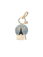Load image into Gallery viewer, Hand-painted Paris Snowglobe Bag Charm + Keychain