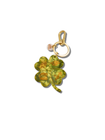 Load image into Gallery viewer, Hand-painted Lucky Clover Bag Charm + Keychain