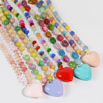 Load image into Gallery viewer, Candy Heart Necklace in Hot Pink