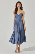 Load image into Gallery viewer, Capitola Dress in Slate Blue
