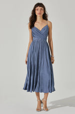 Load image into Gallery viewer, Capitola Dress in Slate Blue
