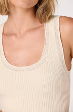 Load image into Gallery viewer, Ever Sweater Tank Top in Cream