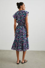 Load image into Gallery viewer, Amellia Dress in Woodblock Floral
