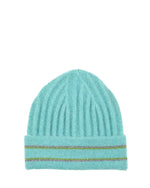 Load image into Gallery viewer, Lurex Jazzy Stripe Hat in Tiffany Blue
