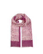Load image into Gallery viewer, Water Ripple Wool Scarf in Magenta
