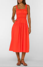 Load image into Gallery viewer, Armine Maxi Dress in Spicy Orange