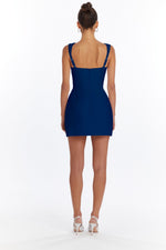 Load image into Gallery viewer, Bethany Skort Romper in Navy
