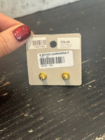 Load image into Gallery viewer, Small Lamp Button Earring in Coral