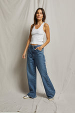 Load image into Gallery viewer, Blondie Rib Tank in White