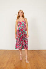 Load image into Gallery viewer, Donna Dress in Raspberry Floral
