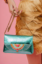 Load image into Gallery viewer, Cherina Bag in Caribbean/Pink Jade