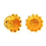 Load image into Gallery viewer, Chrisley Studs in Electric White Ignite Brandy