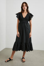 Load image into Gallery viewer, Clementine Dress in Black Eyelet
