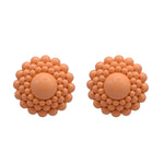 Load image into Gallery viewer, Dahlia Clip On Earring in Orange