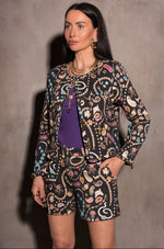 Load image into Gallery viewer, Case Interlock Collarless Jacket in Vintage Jewelry