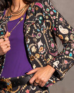 Load image into Gallery viewer, Case Interlock Collarless Jacket in Vintage Jewelry