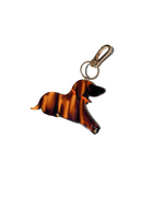 Load image into Gallery viewer, Hand-painted Dachshund Bag Charm + Keychain