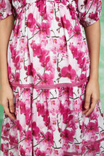 Load image into Gallery viewer, Tamara Short Dress in Magenta Kochi
