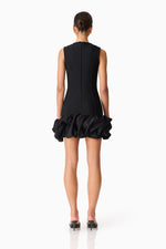 Load image into Gallery viewer, Celia Bubble Mini Dress in Black