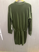 Load image into Gallery viewer, Carbon Finish Terry Dress in Artichoke