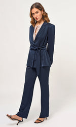 Load image into Gallery viewer, Katherine Straight Leg Trouser in Navy