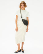 Load image into Gallery viewer, Adjustable Crossbody Strap in Black/Cream Checker w/ Black Tabs