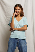 Load image into Gallery viewer, Hendrix Tee in Iced Aqua